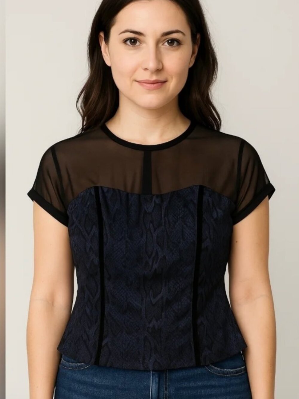 Joseph Ribkoff Mesh Top (Like new)